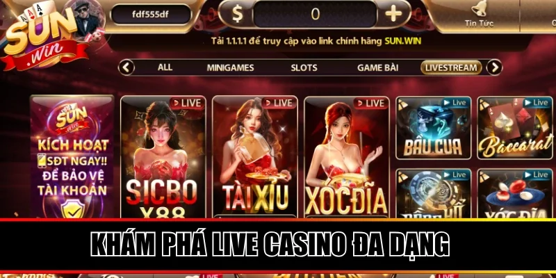 Khám phá game live sôi động dealer nóng bỏng