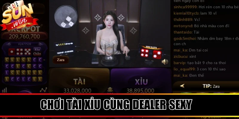 Tận hưởng siêu phẩm Tài Xỉu cùng dealer nóng bỏng