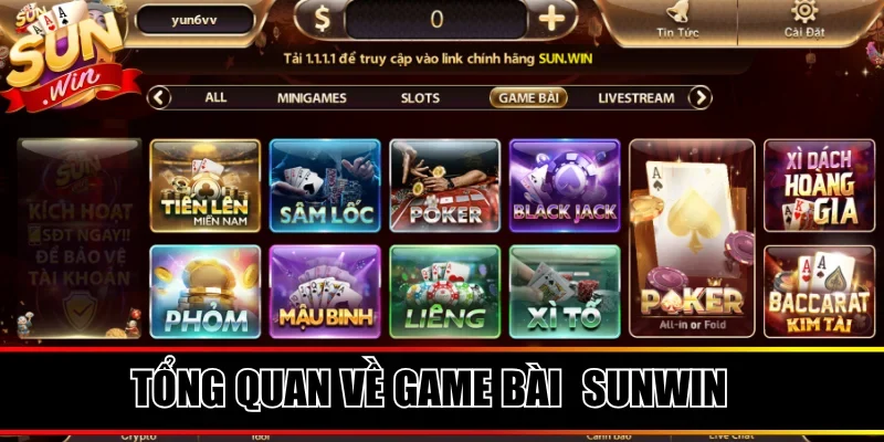 Vài nét cơ bản về game bài đổi thưởng Sunwin